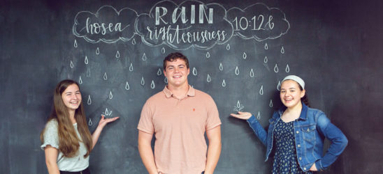 Rain Righteousness chalk board drawing